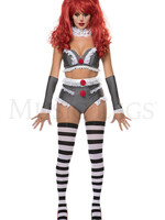 Music Legs 4 pc Sexy Killer Clown Costume