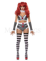 Music Legs 4 pc Sexy Killer Clown Costume
