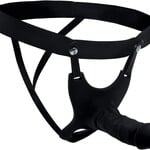 XR Brands Size Matters Hollow Silicone Dildo Strap-on