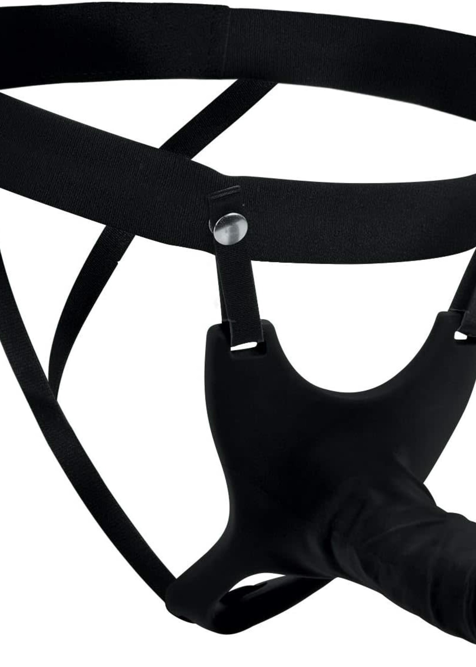 XR Brands Size Matters Hollow Silicone Dildo Strap-on