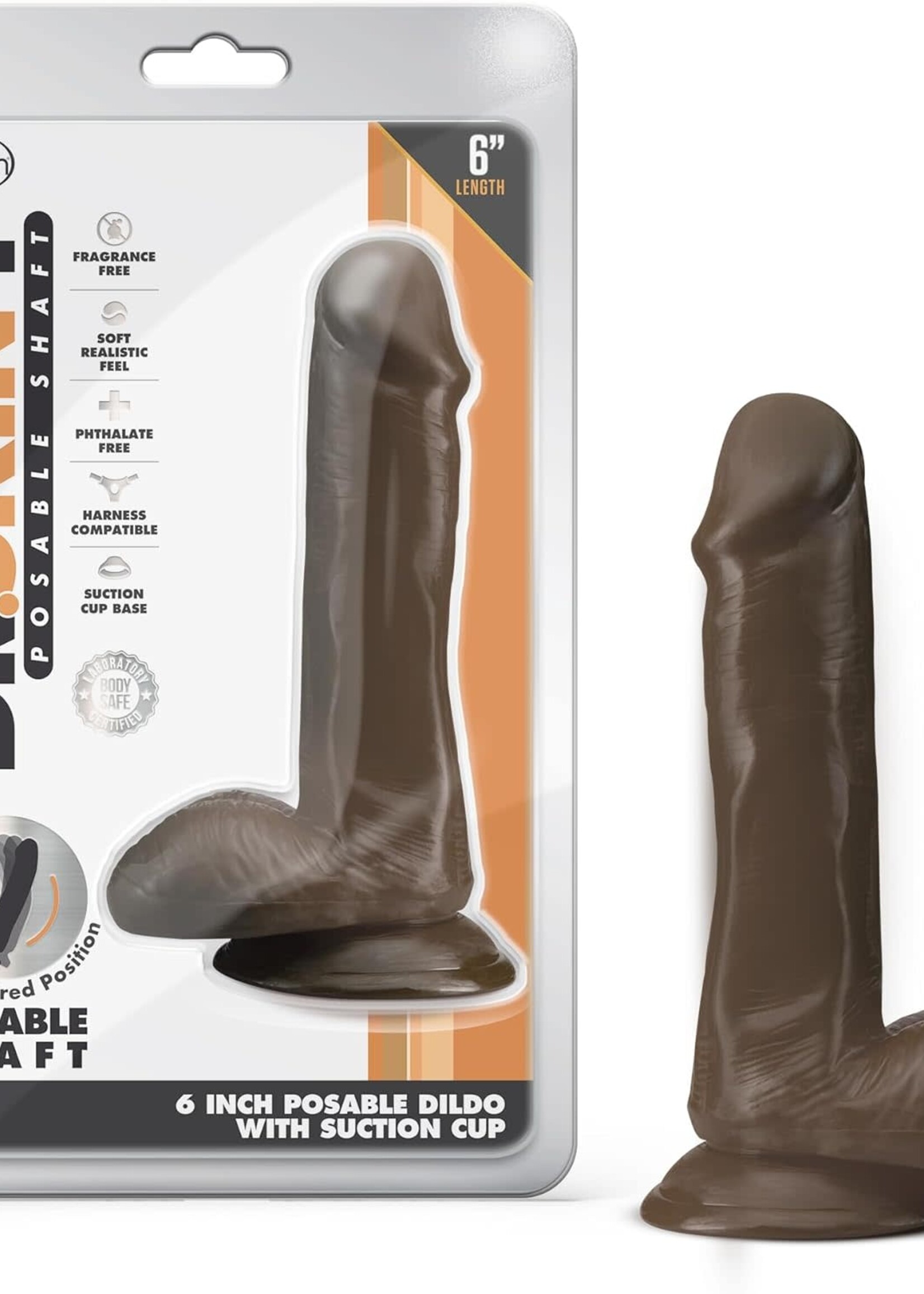 Blush Novelties Dr. Skin Plus 6" Posable Dildo With Balls