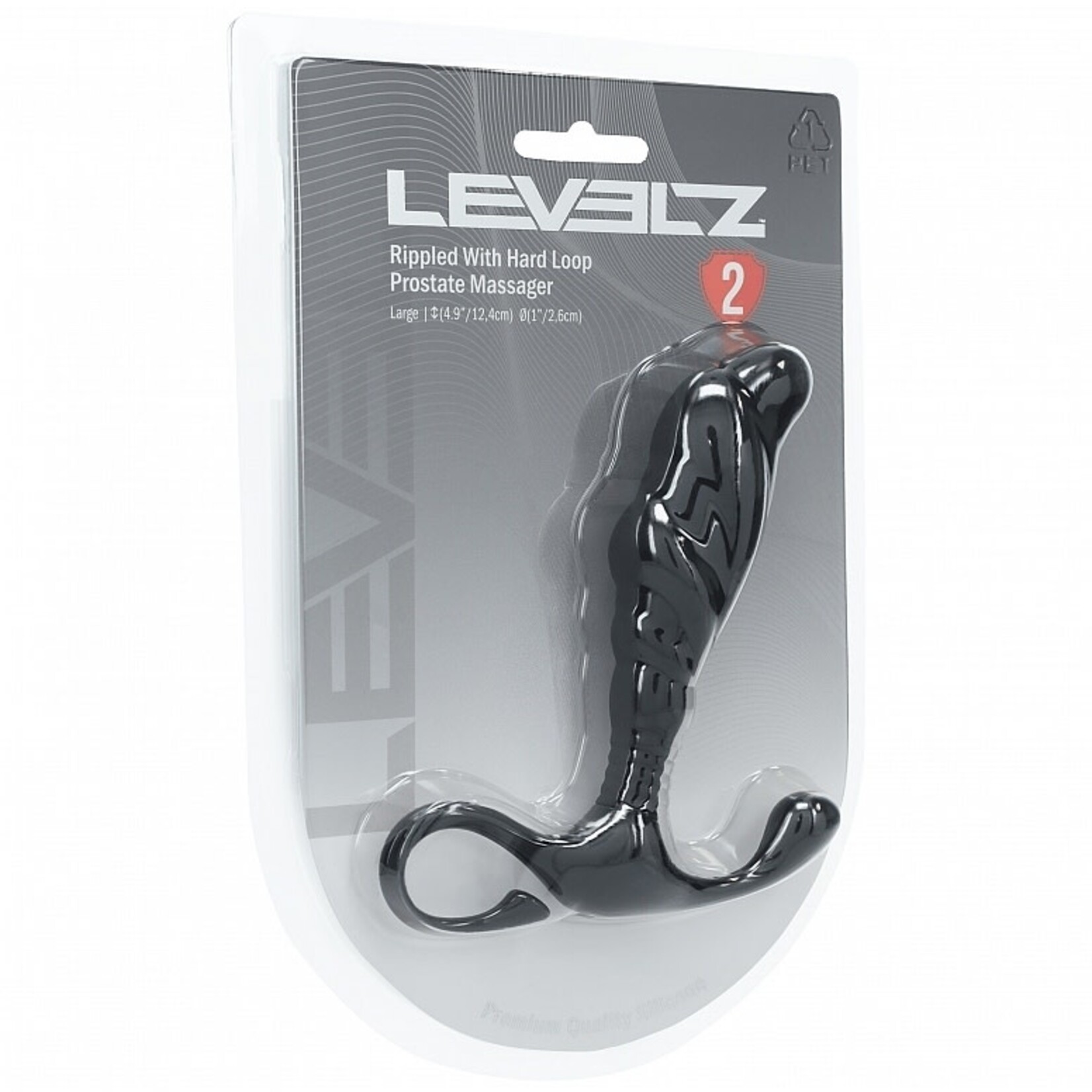 Shots Levelz Levelz Rippled With Hard Loop Silicone Prostate Massager