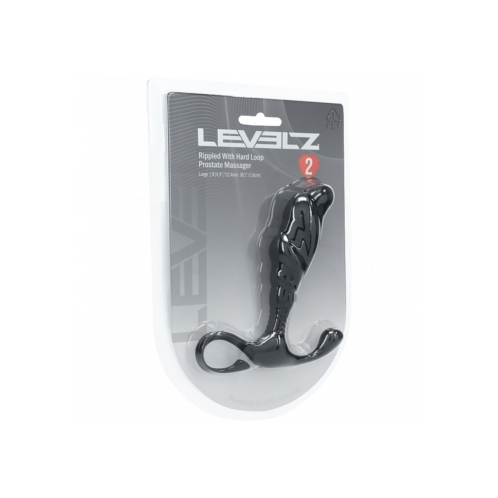 Shots Levelz Levelz Rippled With Hard Loop Silicone Prostate Massager