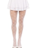 Leg Avenue Leg Avenue Love Struck Heart Net Tights - OS