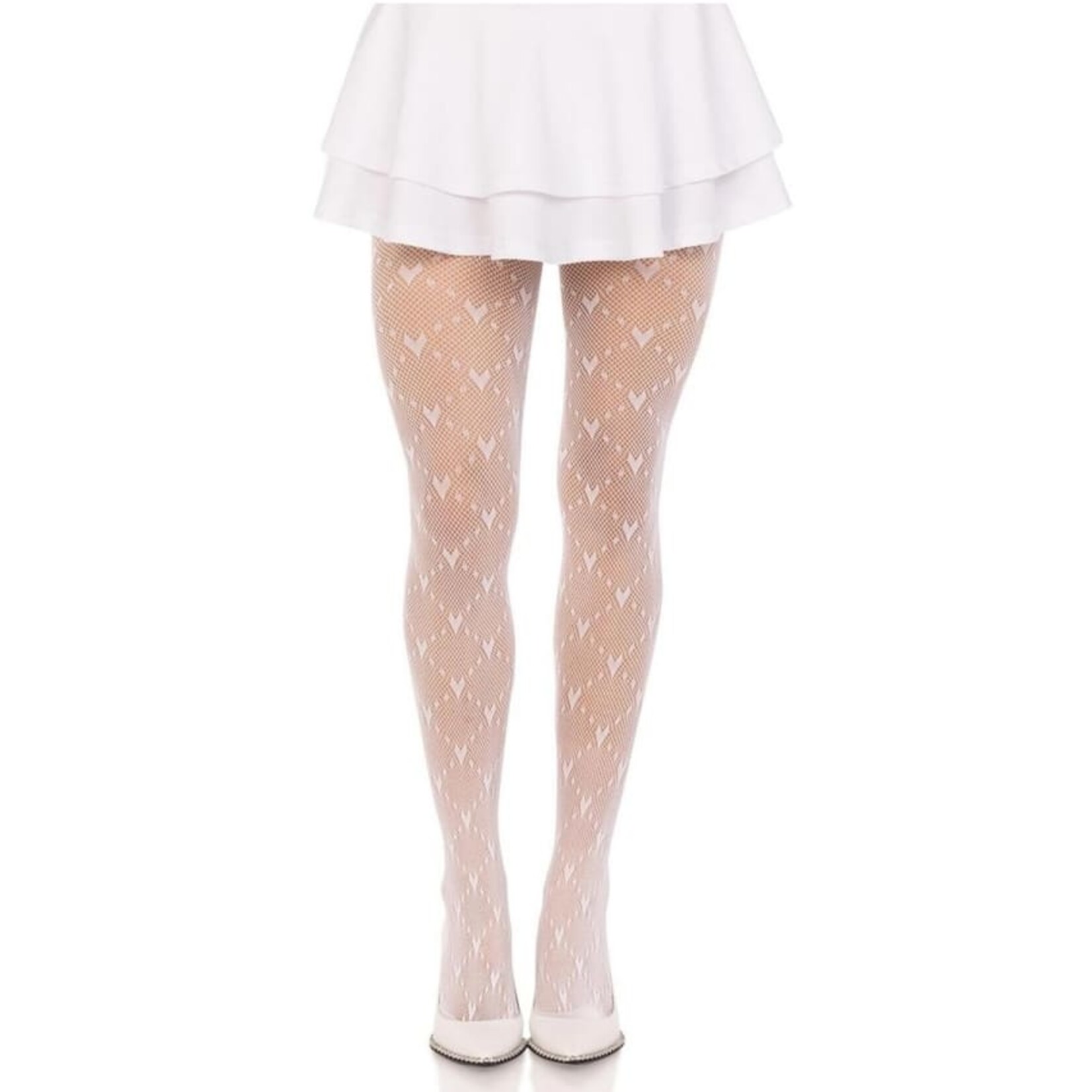 Leg Avenue Leg Avenue Love Struck Heart Net Tights - OS