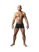 Male Power Infinite Comfort Amplifying Strappy Pouch Short - Black