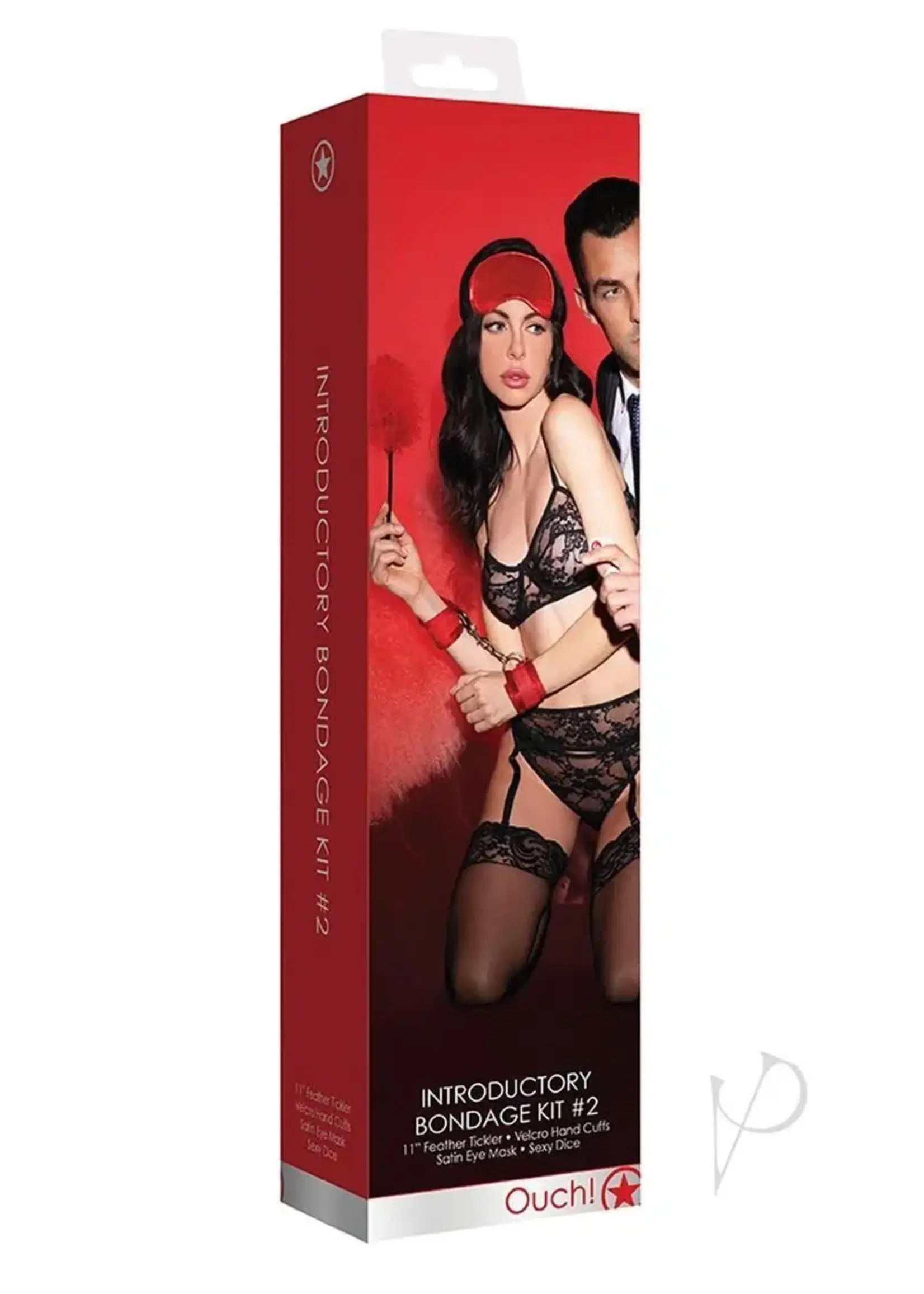 Shots Ouch! Ouch! Introductory Bondage Kit #2 Red
