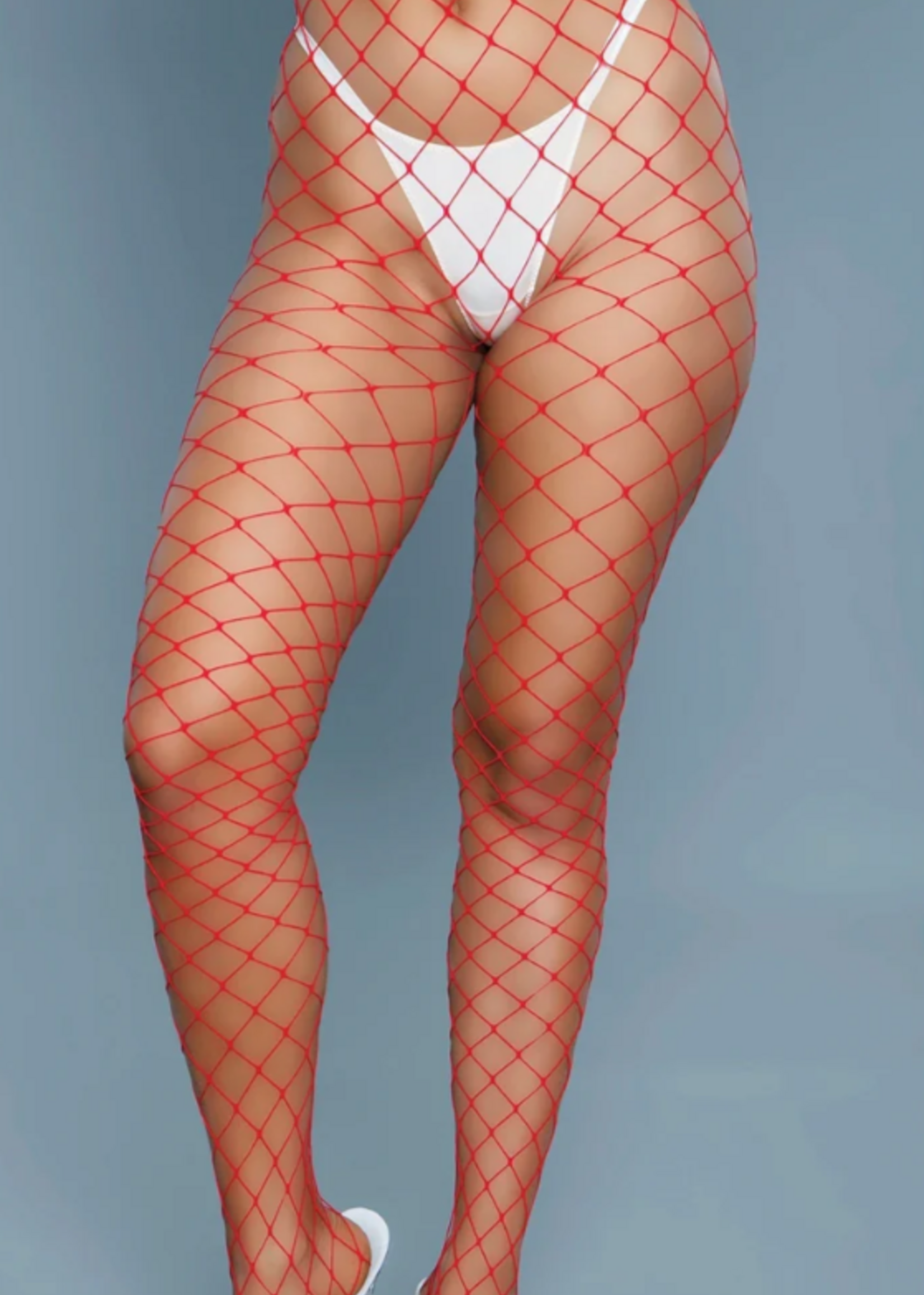 Be Wicked Can't Back Down Oversized Fishnet Pantyhose - O/S