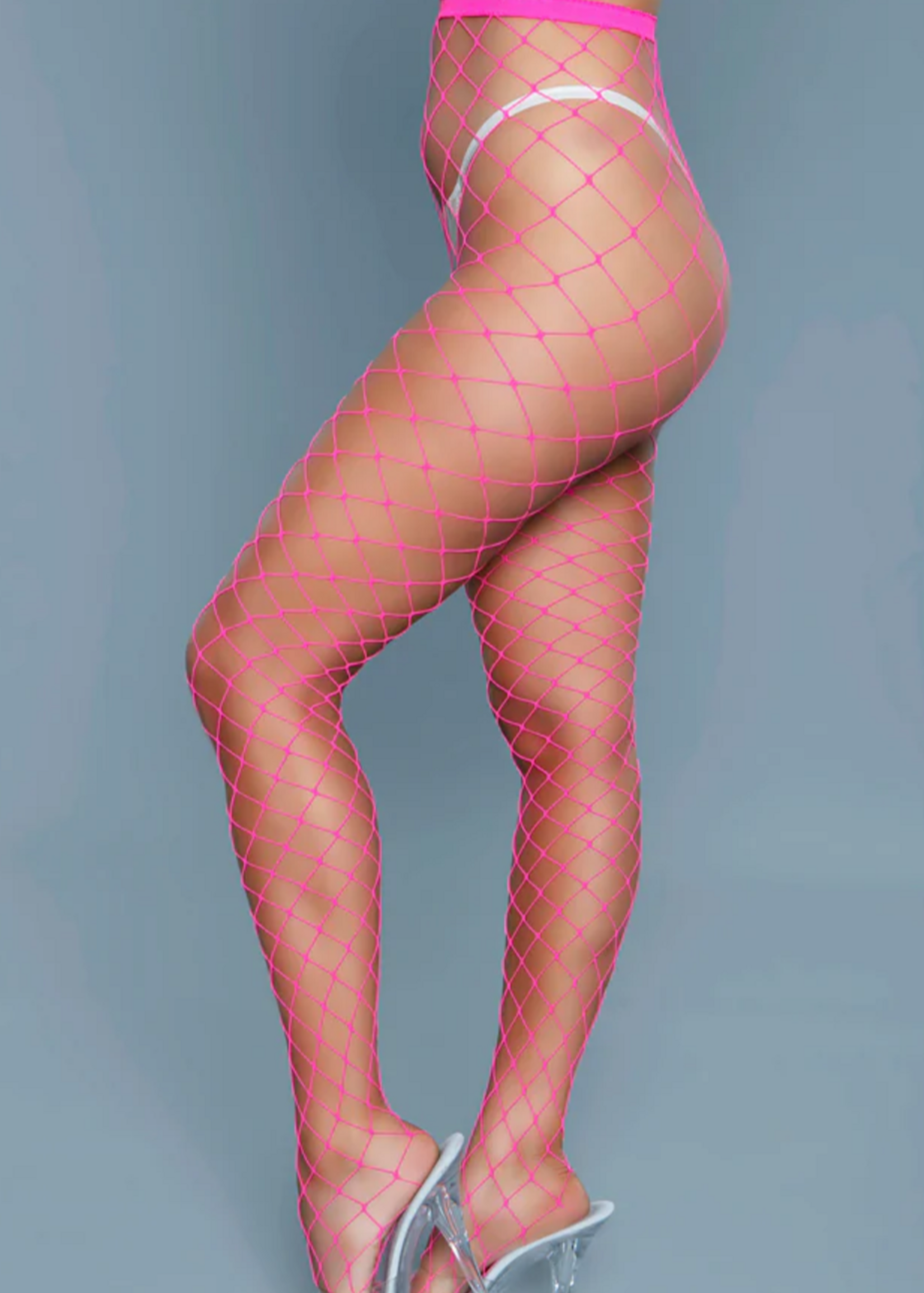 Be Wicked Can't Back Down Oversized Fishnet Pantyhose - O/S