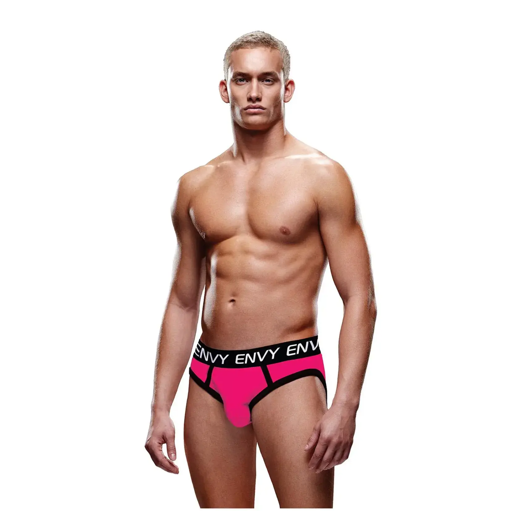 Envy Solid Envy Jock - Pink/Black