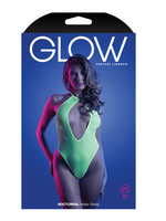 Fantasy Lingerie Nocturnal Halter Teddy - Neon Green