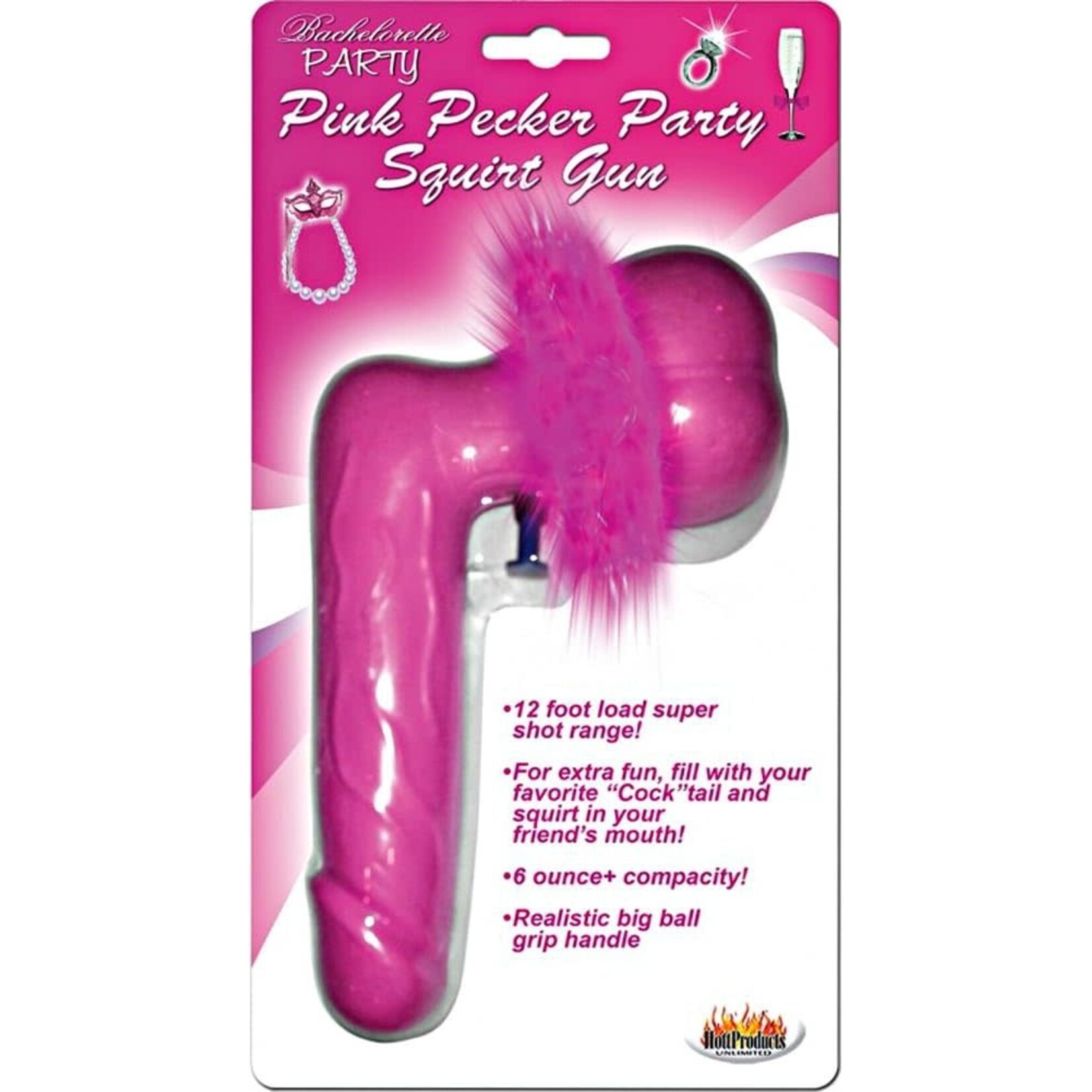 HOTT PRODUCTS Pink Pecker Pary Squirt Gun