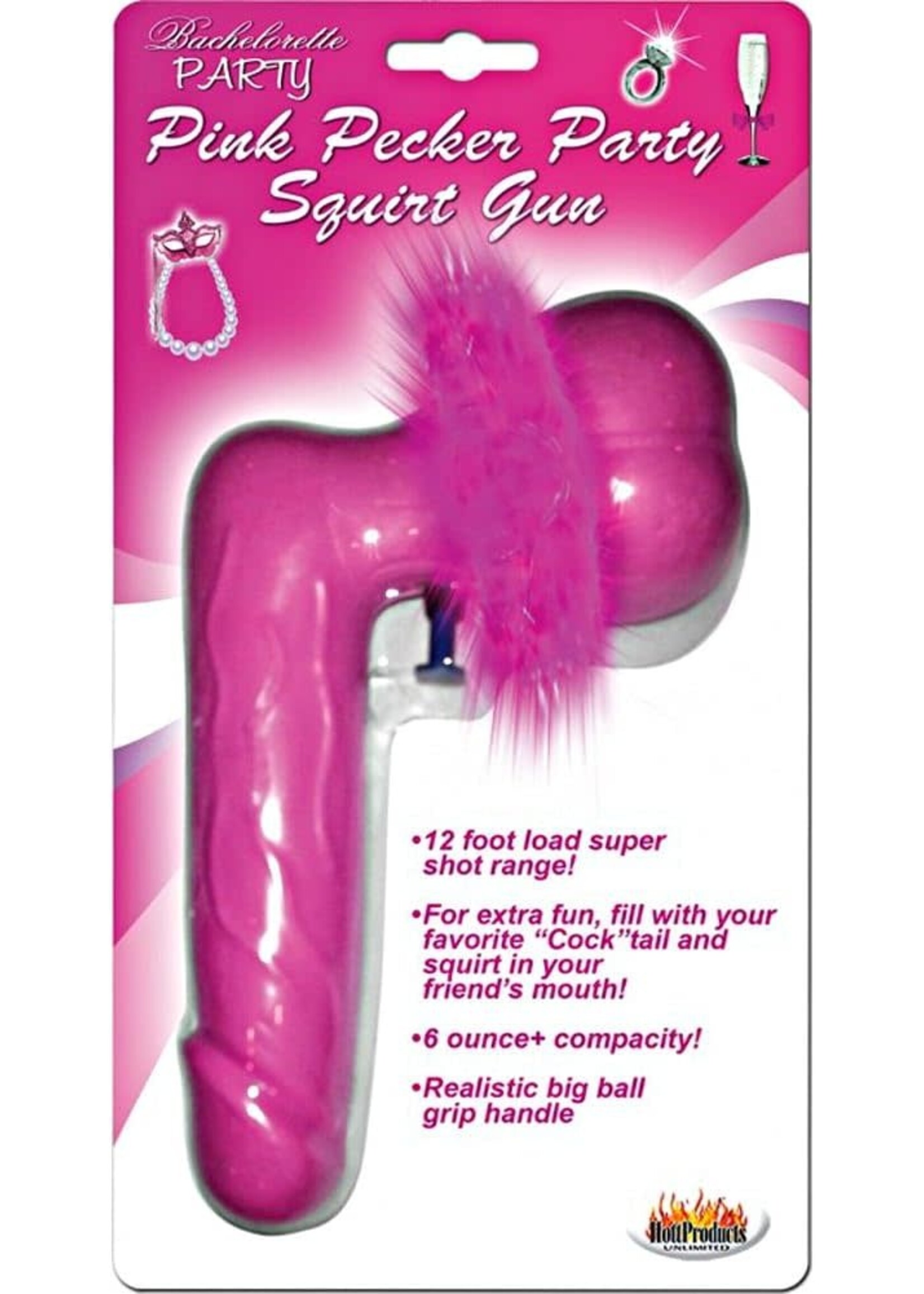 HOTT PRODUCTS Pink Pecker Pary Squirt Gun