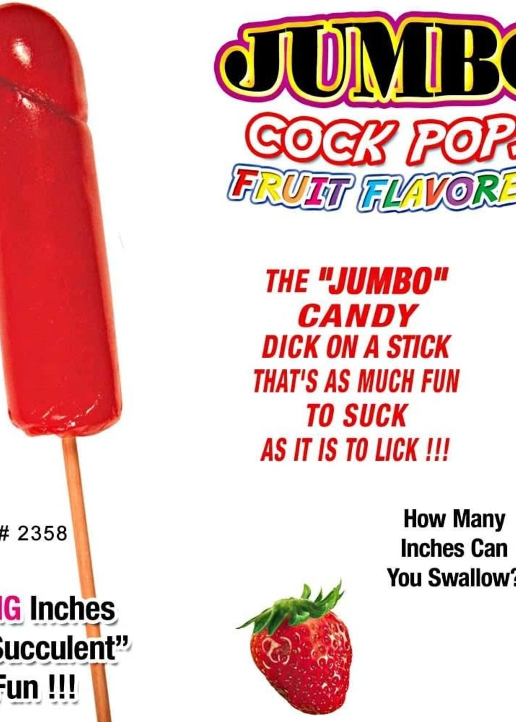 HOTT PRODUCTS Jumbo Cock Pops Fruit Flavored