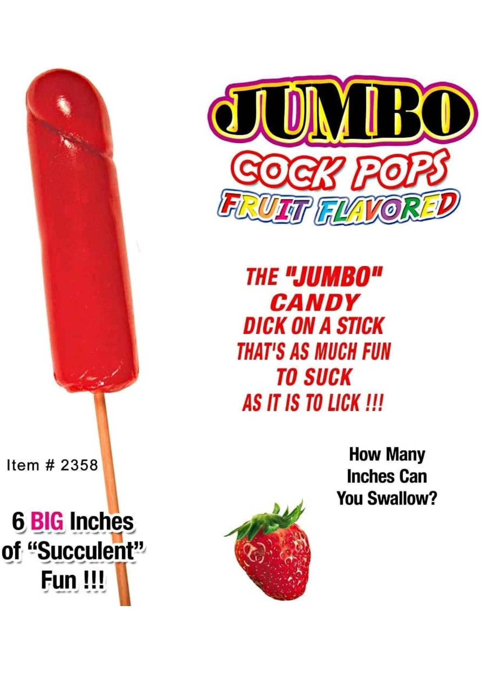 HOTT PRODUCTS Jumbo Cock Pops Fruit Flavored