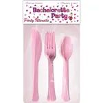 HOTT PRODUCTS Bachelorette Party Utensils 10pc place setting PINK