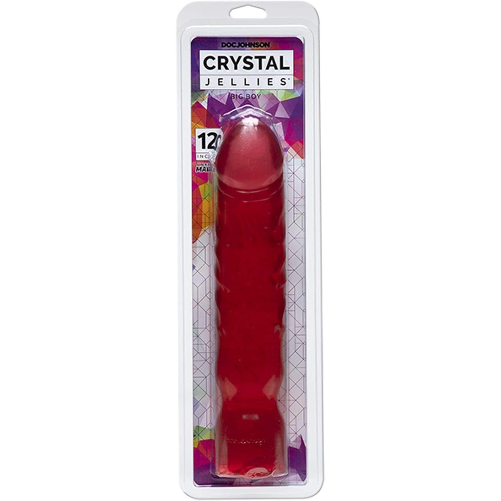 Doc Johnson Crystal Jellies - 12" Big Boy