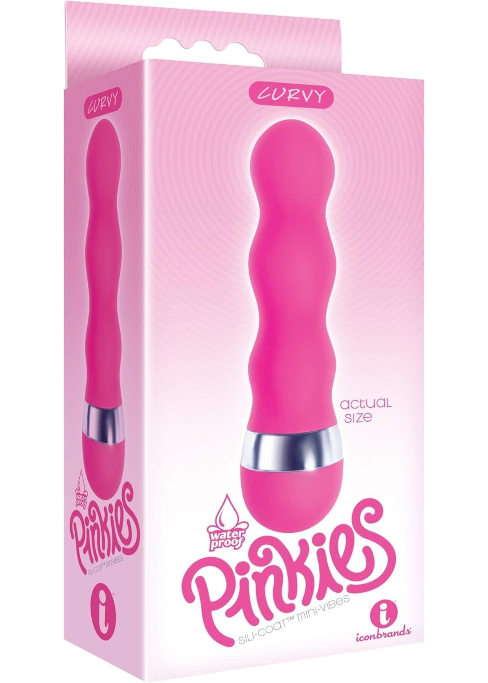 Icon Brands The 9's - Pinkies Silicone Mini Vibrator 4.5in