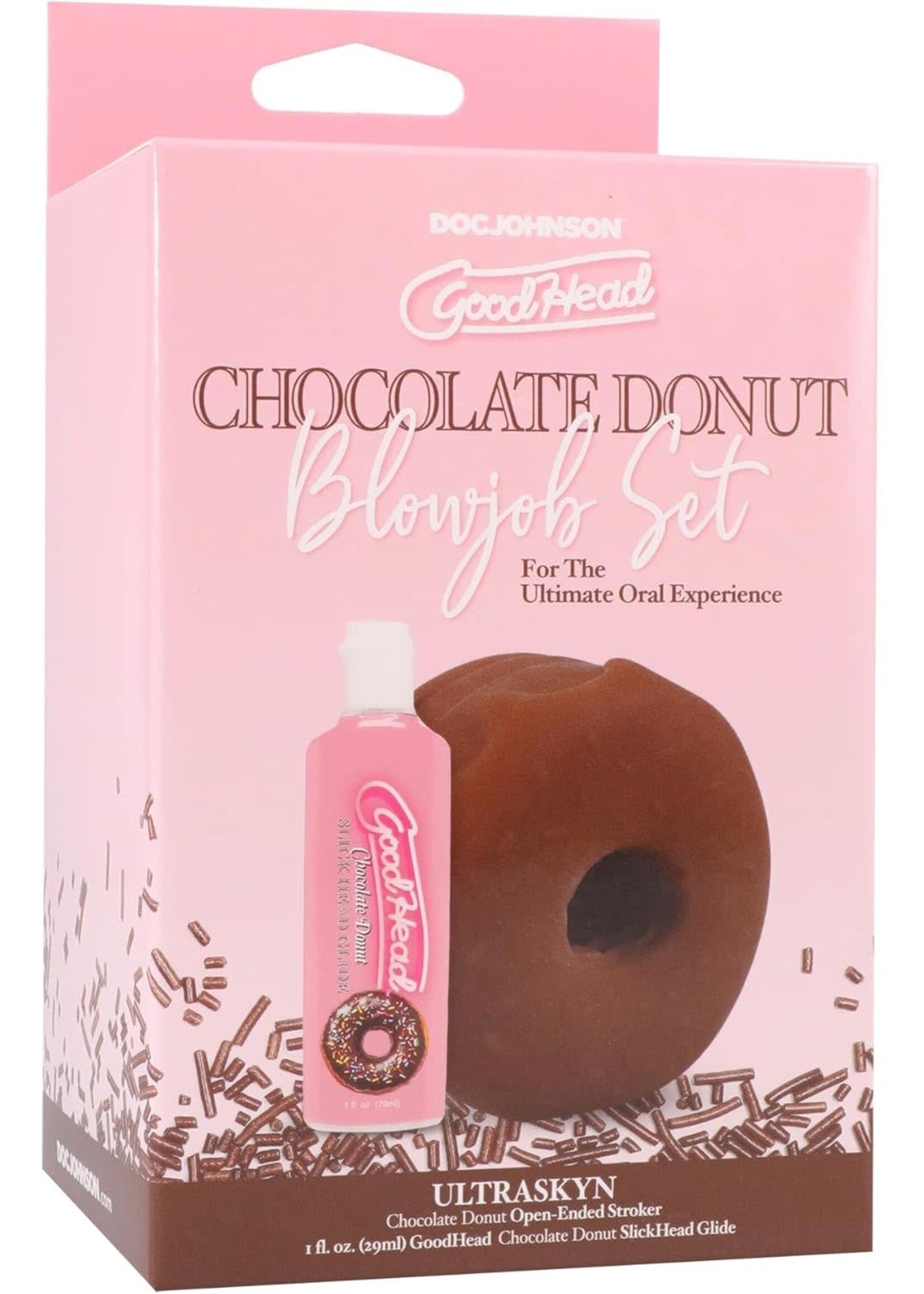 Doc Johnson GoodHead Blowjob Set Includes Stroker & 1oz Slick Head Glide