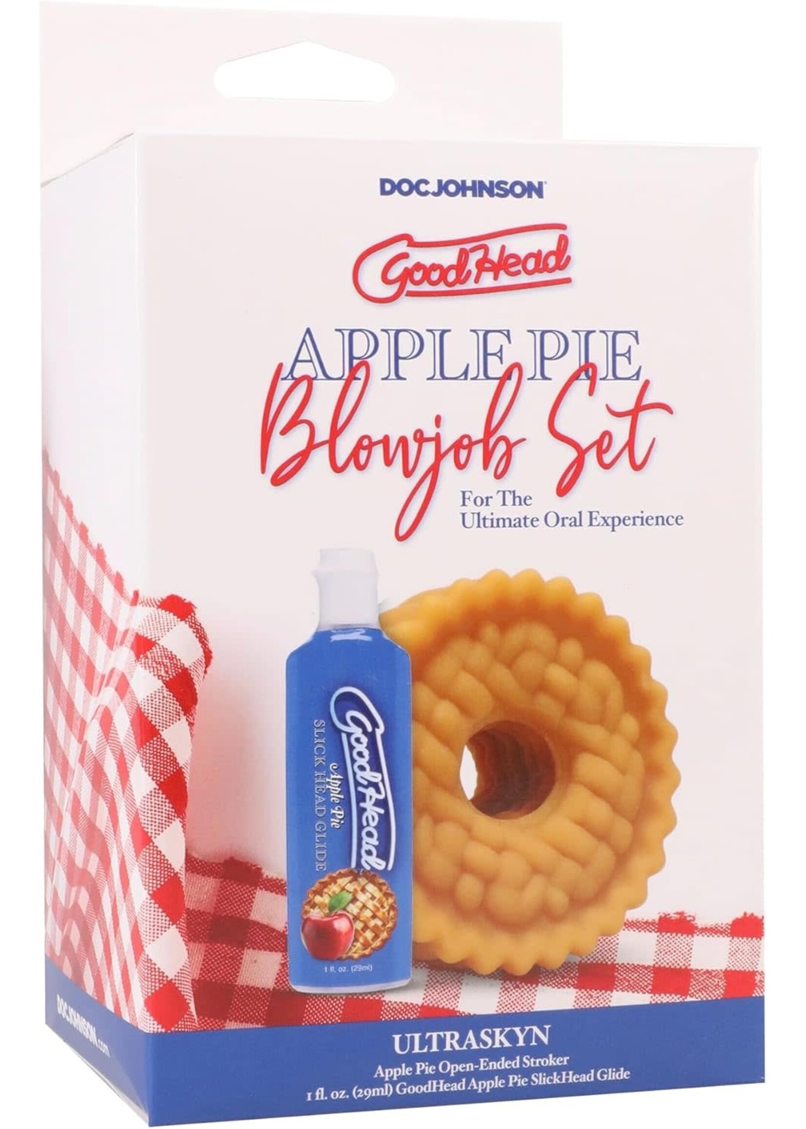 Doc Johnson GoodHead Blowjob Set Includes Stroker & 1oz Slick Head Glide