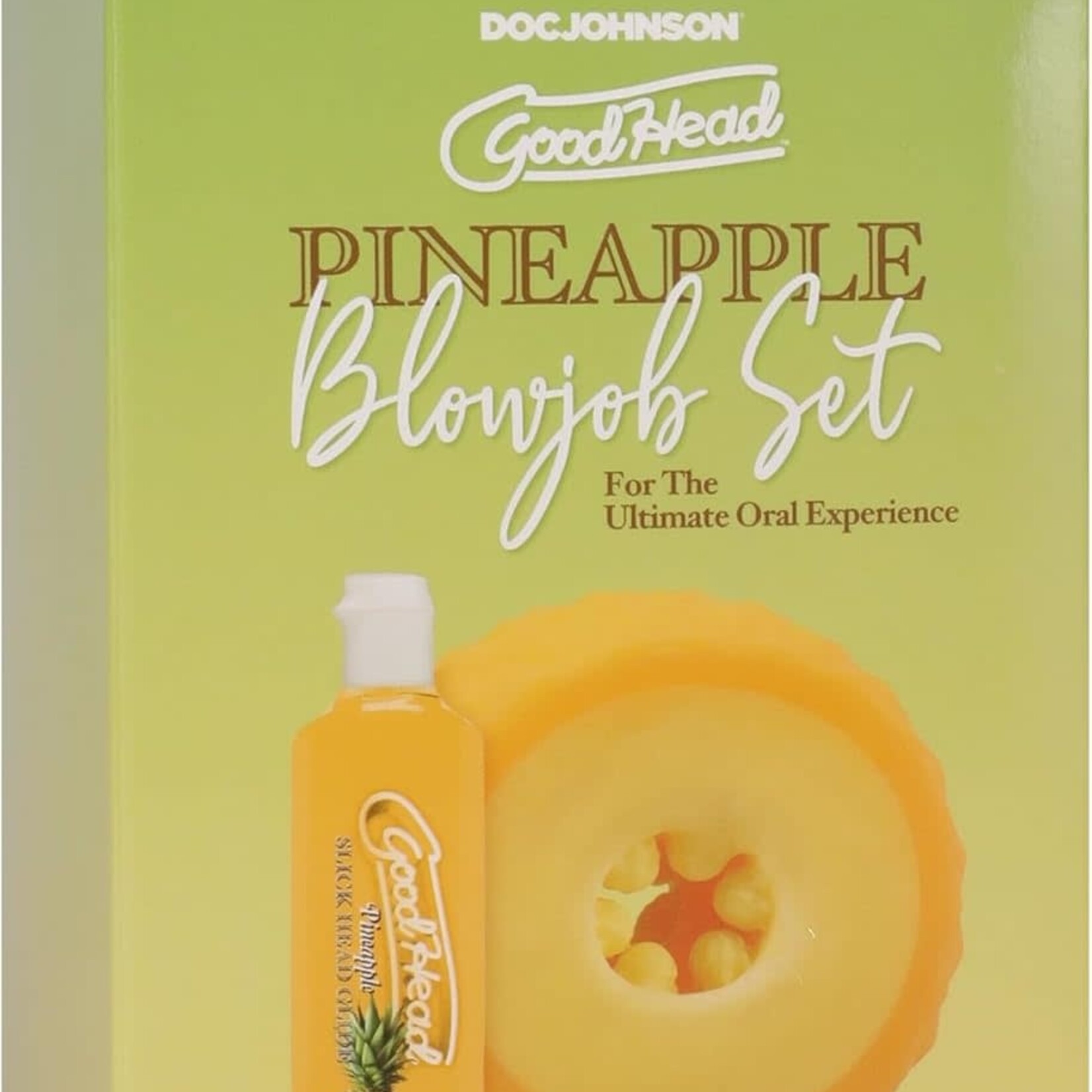 Doc Johnson GoodHead Blowjob Set Includes Stroker & 1oz Slick Head Glide