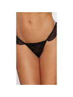 Allure Lingerie Mimosa Thong - Blk - O/S