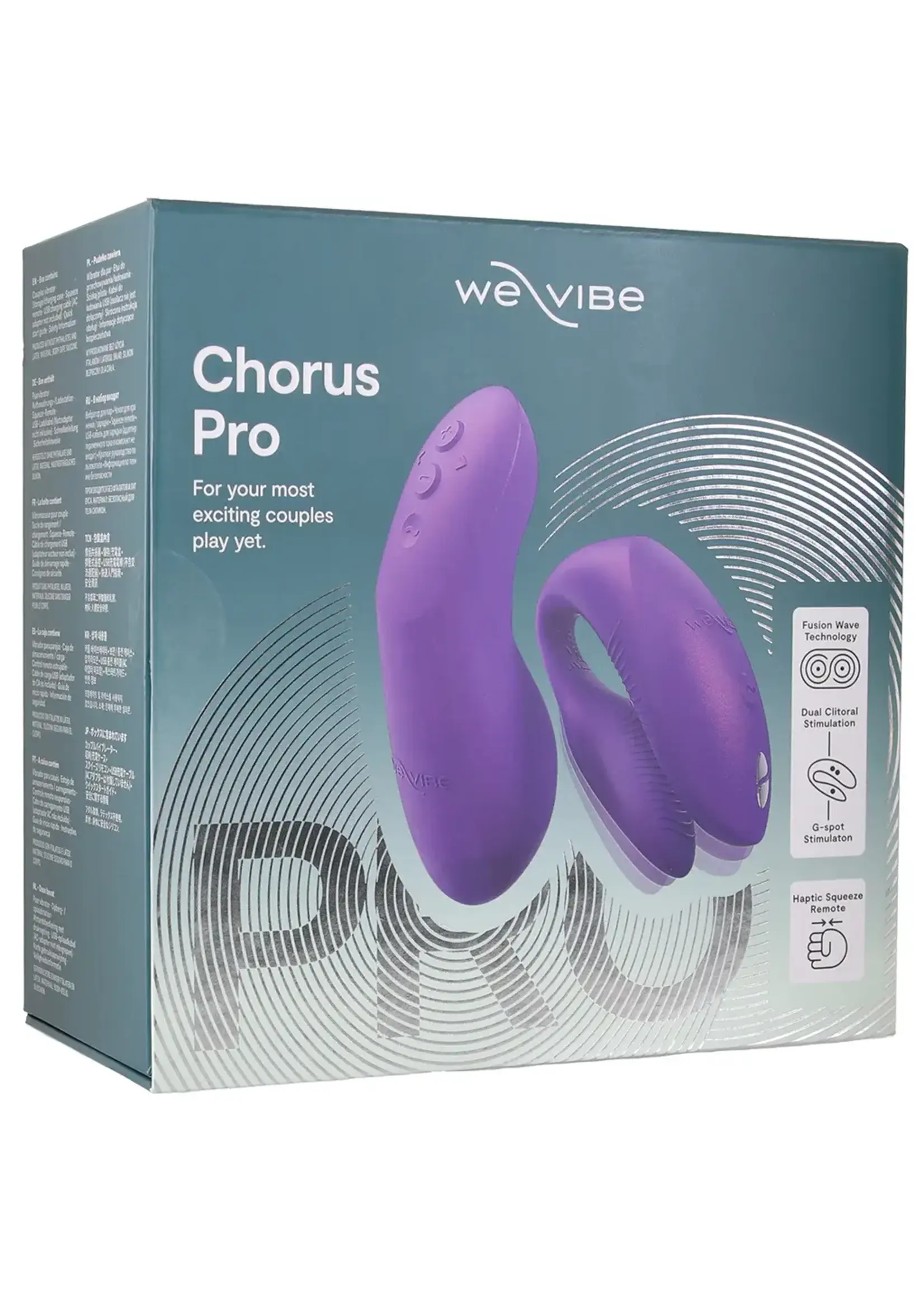 We-Vibe We-Vibe Chorus Pro Rechargeable Silicone Couples Vibrator with Remote Control