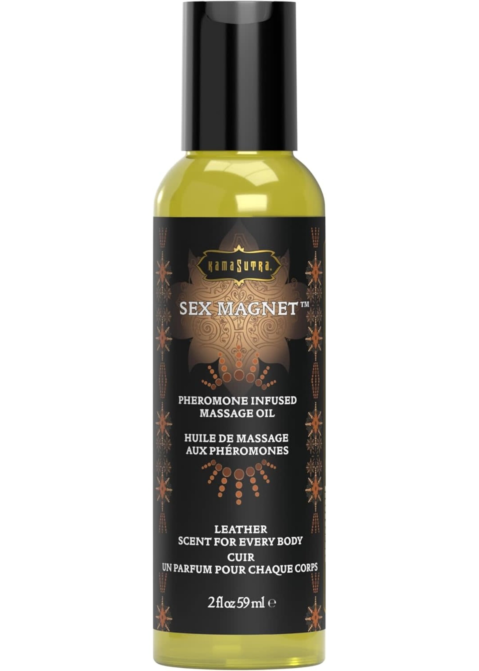 Kama Sutra Sex Magnet Pheromone Massage Oil 2oz - Leather