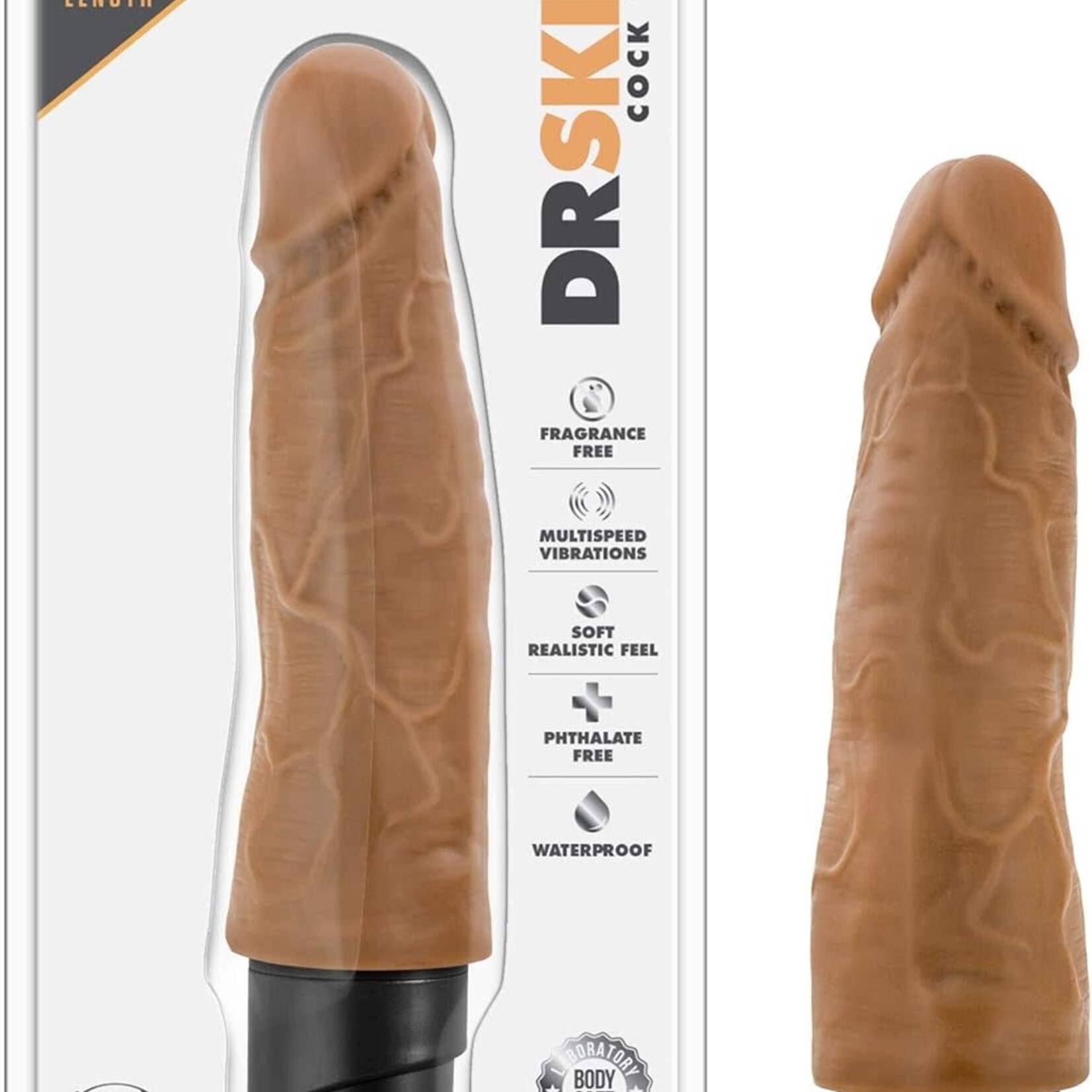 Blush Novelties Dr. Skin - Cock Vibe 14 - 8 Inch Vibrating Cock
