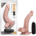 Blush Novelties Dr. Skin Dr. Sean 8" Vibrating Cock With Suction Cup Vanilla