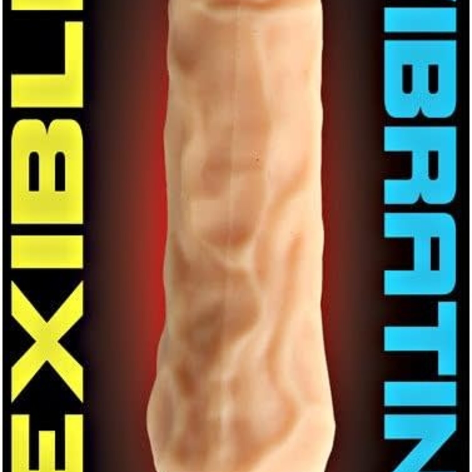 NassToys Skinsations Vibra-Flex Heat Seeker - Flexible Warming Dildo With 12 Frequencies