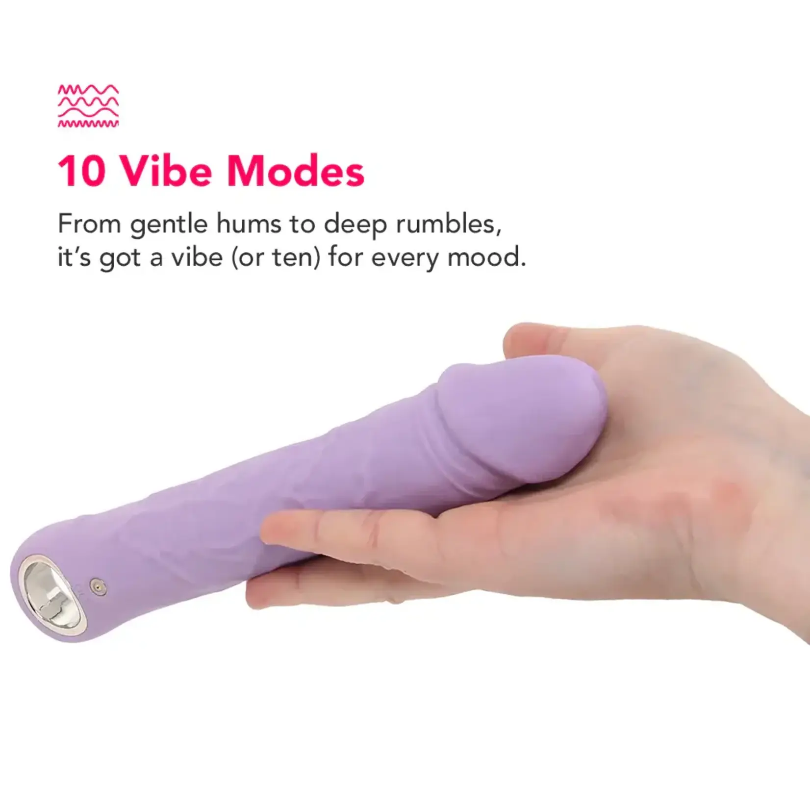 Evolved Novelties Large Purple Fantasy Rechargeable Silicone Vibrator