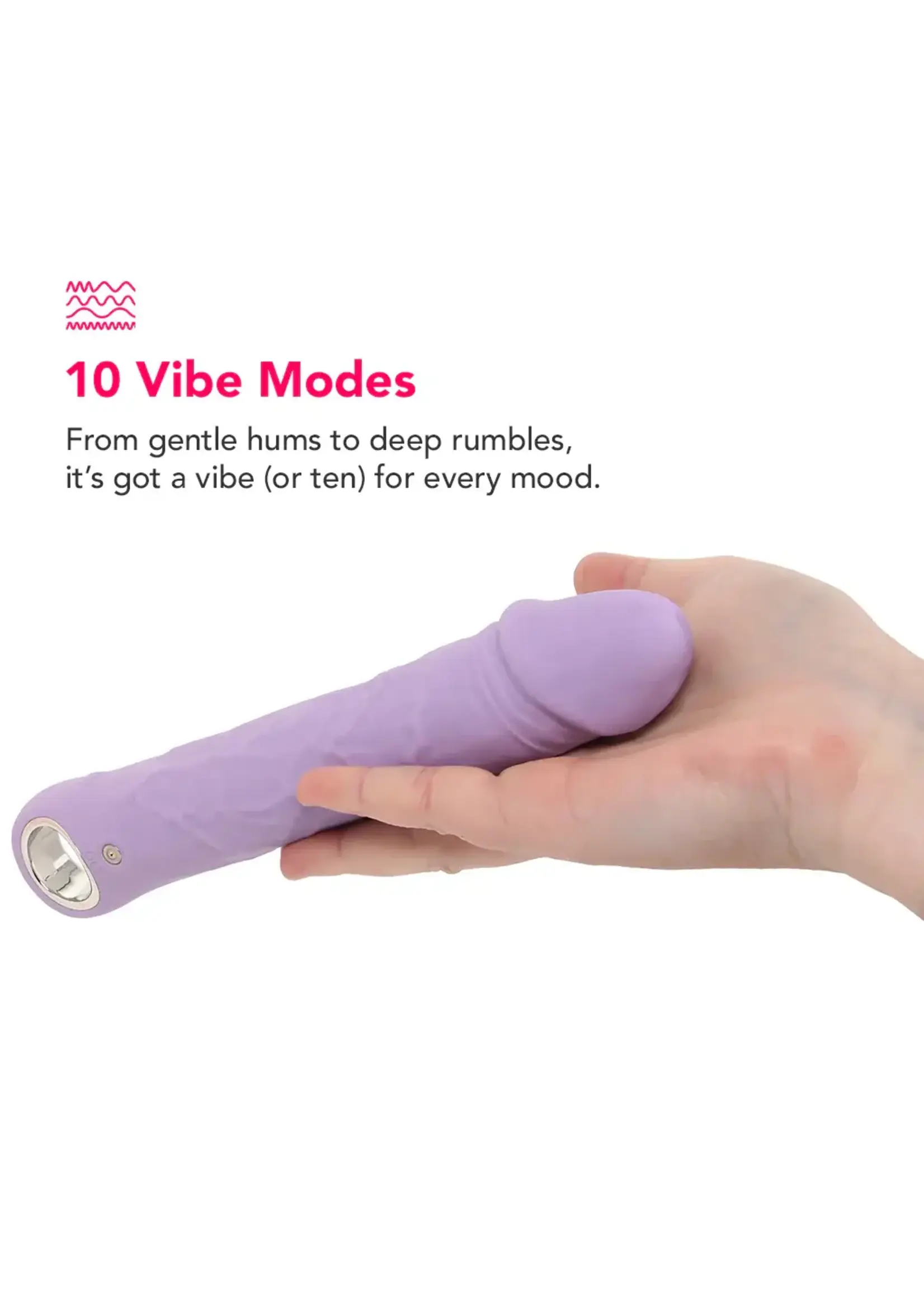 Evolved Novelties Large Purple Fantasy Rechargeable Silicone Vibrator