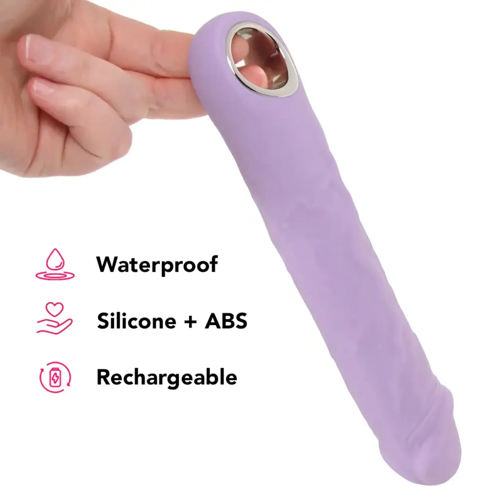 Evolved Novelties Large Purple Fantasy Rechargeable Silicone Vibrator