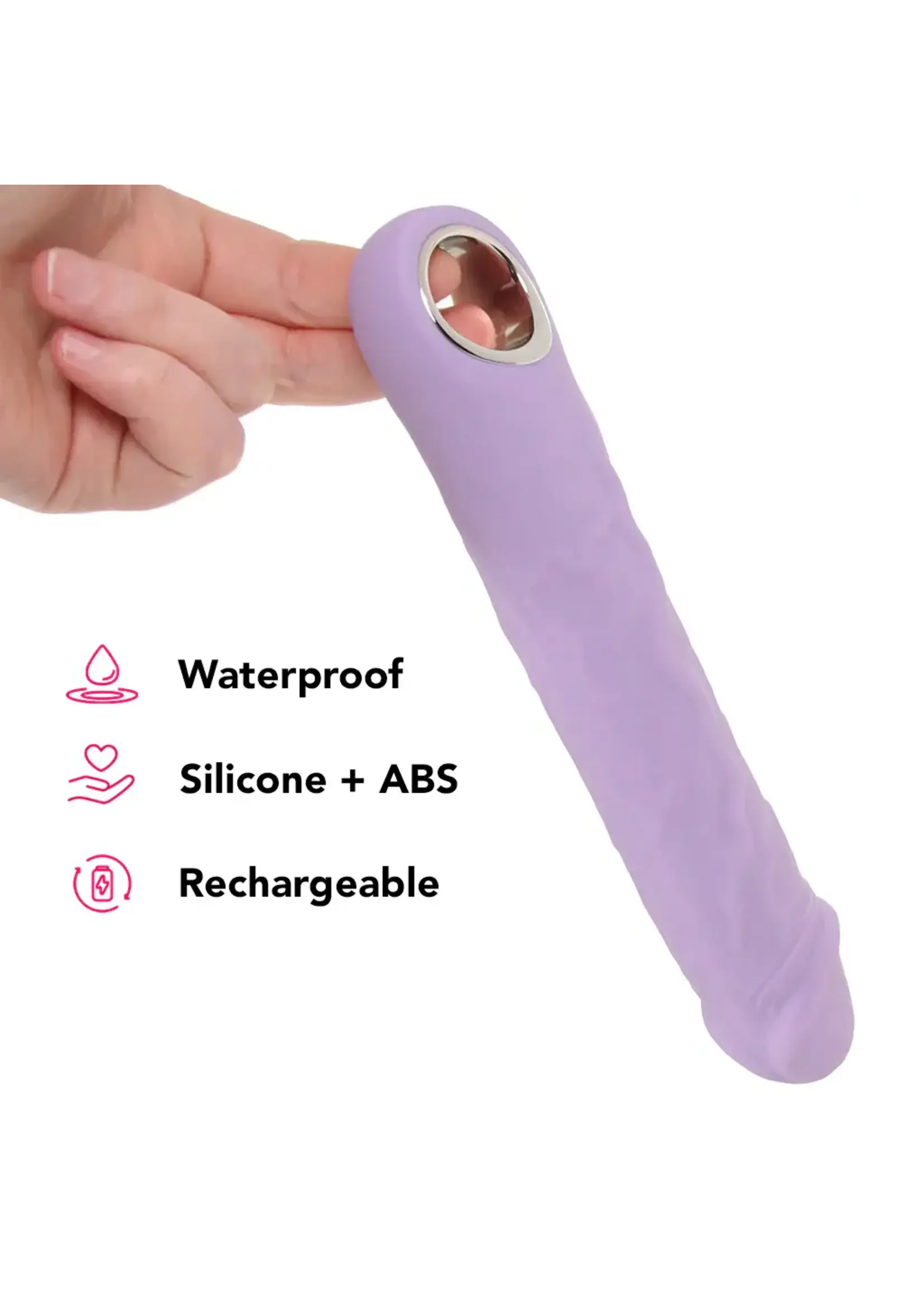Evolved Novelties Large Purple Fantasy Rechargeable Silicone Vibrator