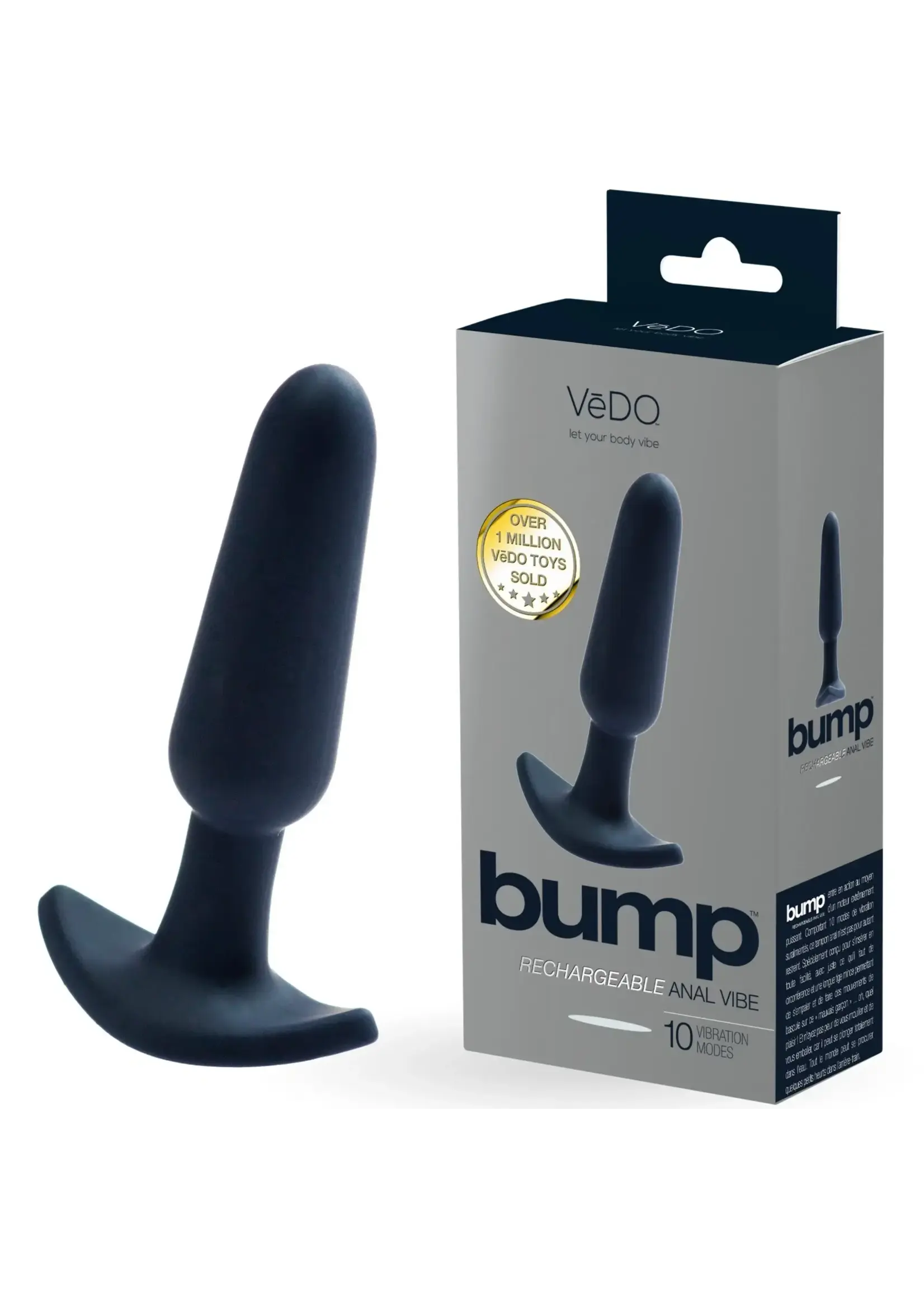 VeDO Bump Rechargeable Anal Vibe - Black