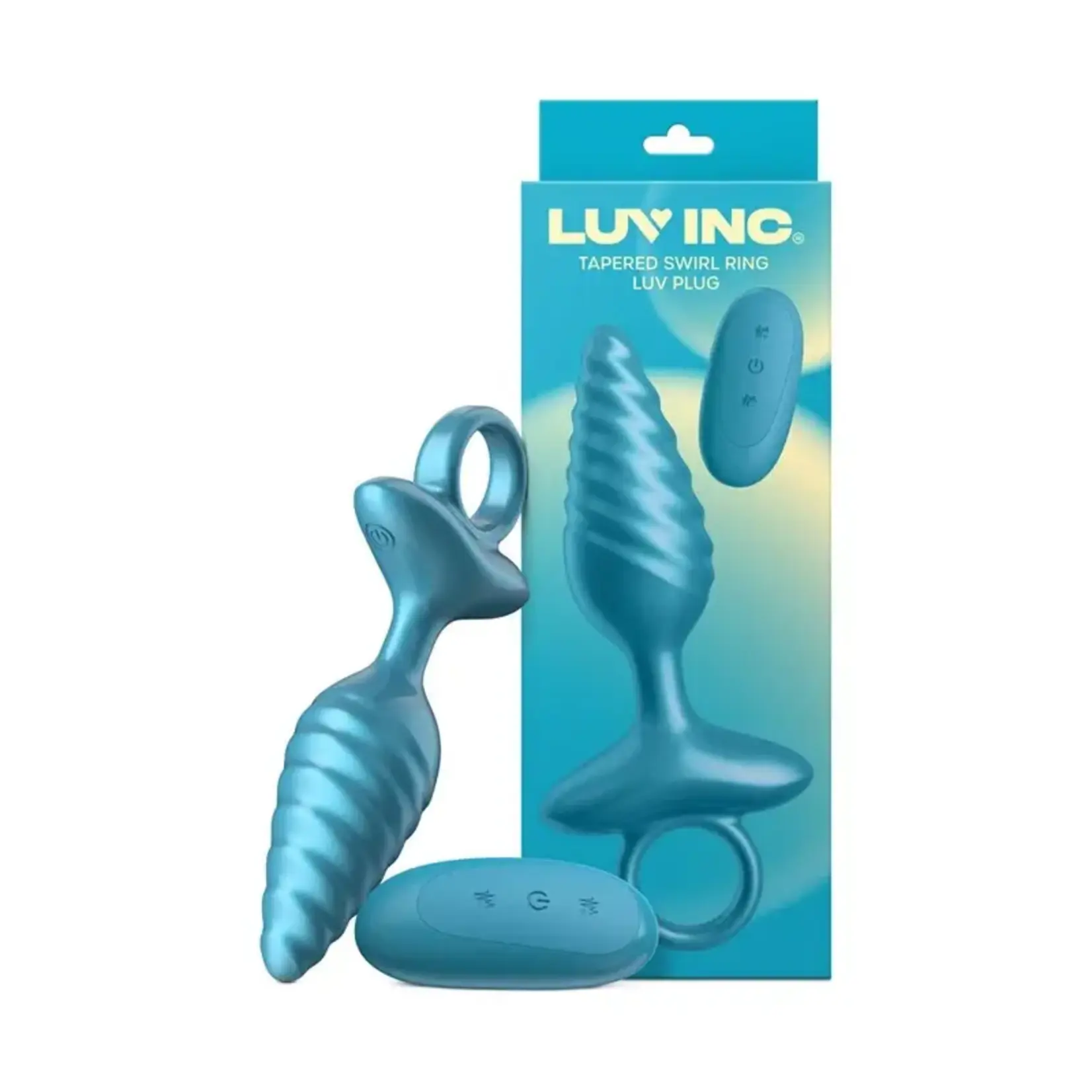 Luv Lab by FemmeFunn Luv Inc Tapered Swirl Ring Luv Plug w/ Remote