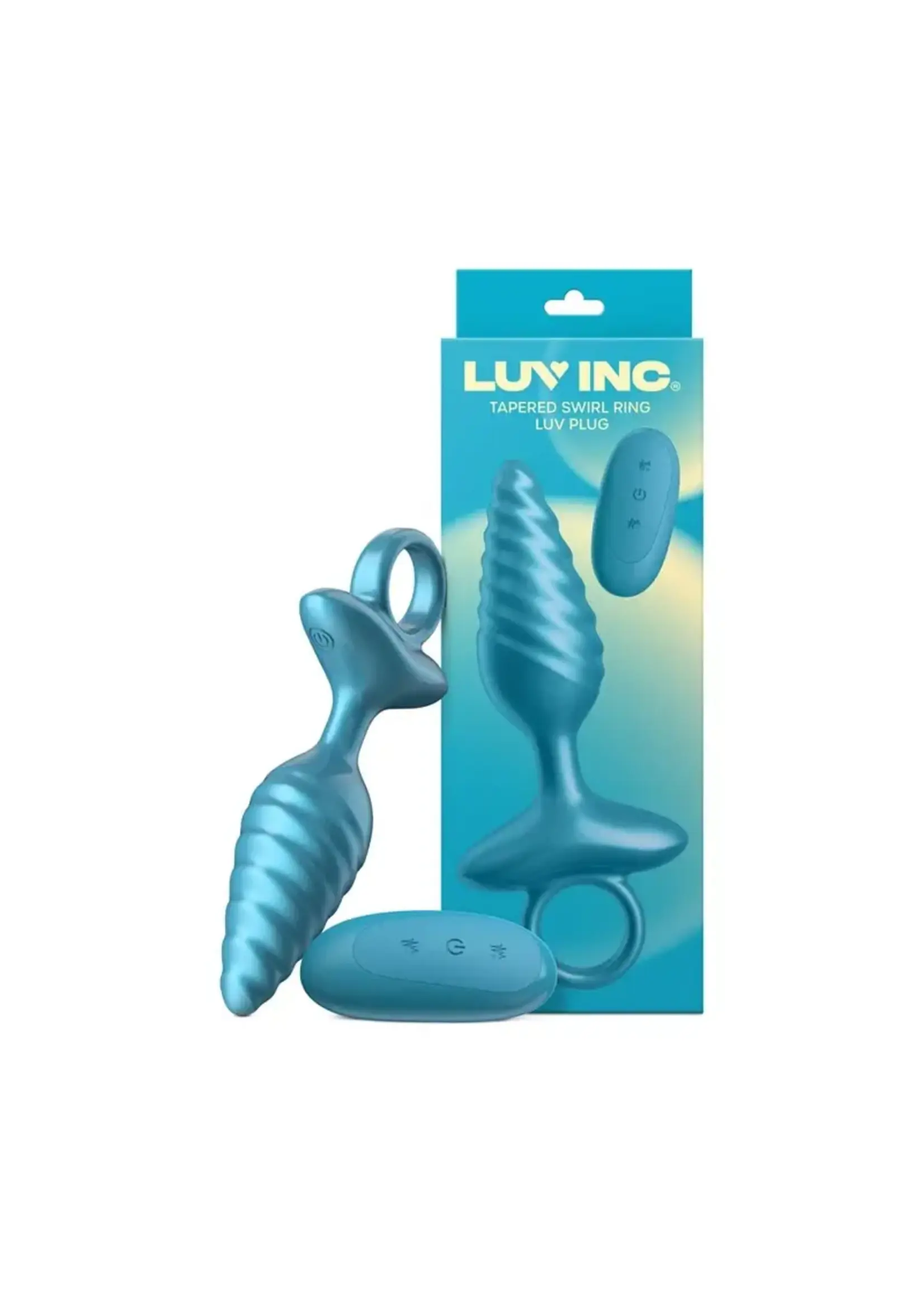 Luv Lab by FemmeFunn Luv Inc Tapered Swirl Ring Luv Plug w/ Remote