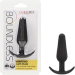Calexotics Boundless Vibrating Slim Plug Rechargeable Silicone Anal Plug - Black