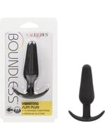 Calexotics Boundless Vibrating Slim Plug Rechargeable Silicone Anal Plug - Black