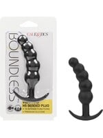 Calexotics Boundless Vibrating X5 Beaded Plug Rechargeable Silicone Anal Plug - Black
