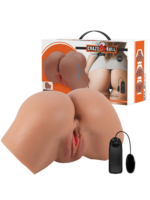 Pretty Love Hailey Realistic Vagina and Ass Vibrator - Tan