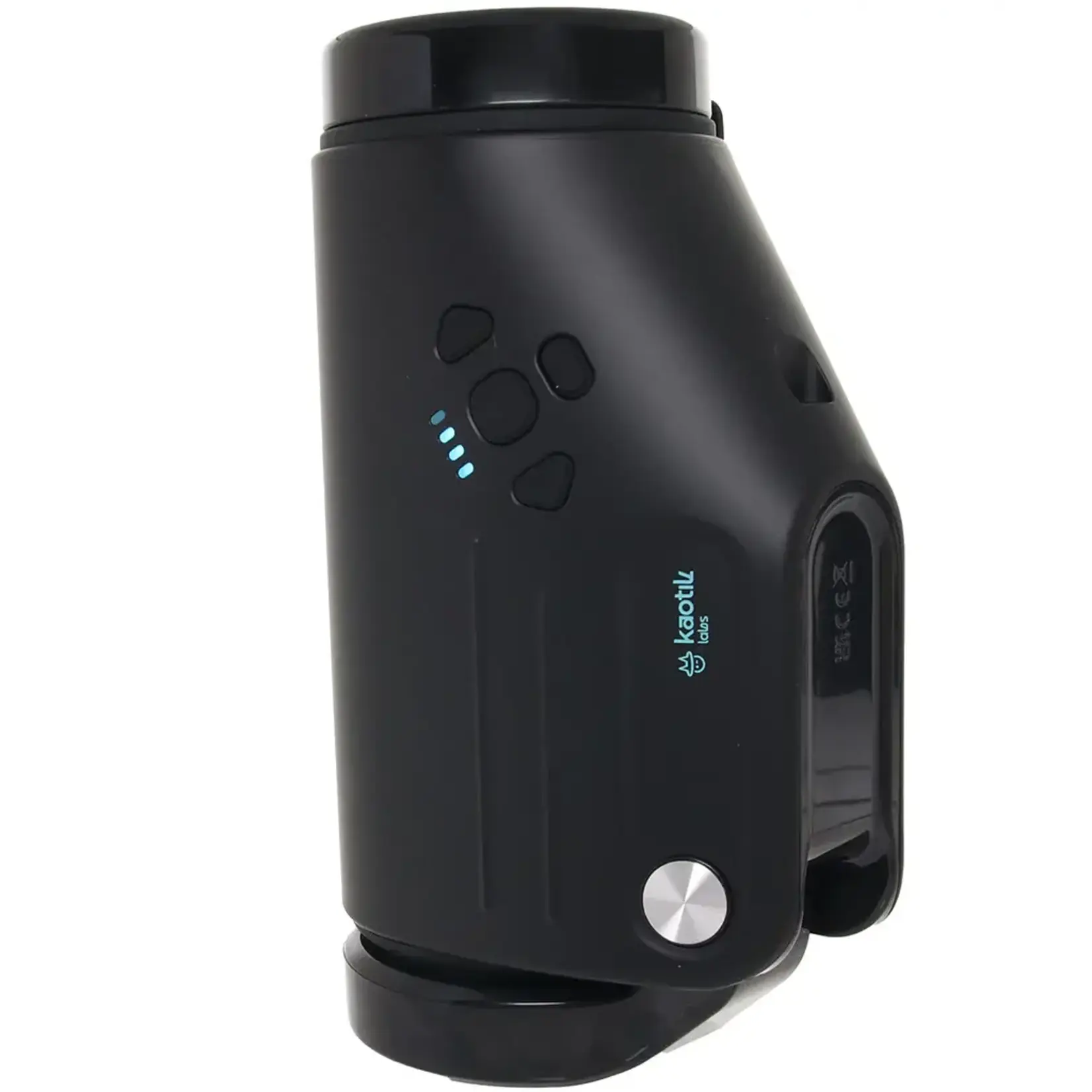 Svakom Kaotik Labs The Shotty App Control Rechargeable Stroker - Black/Blue