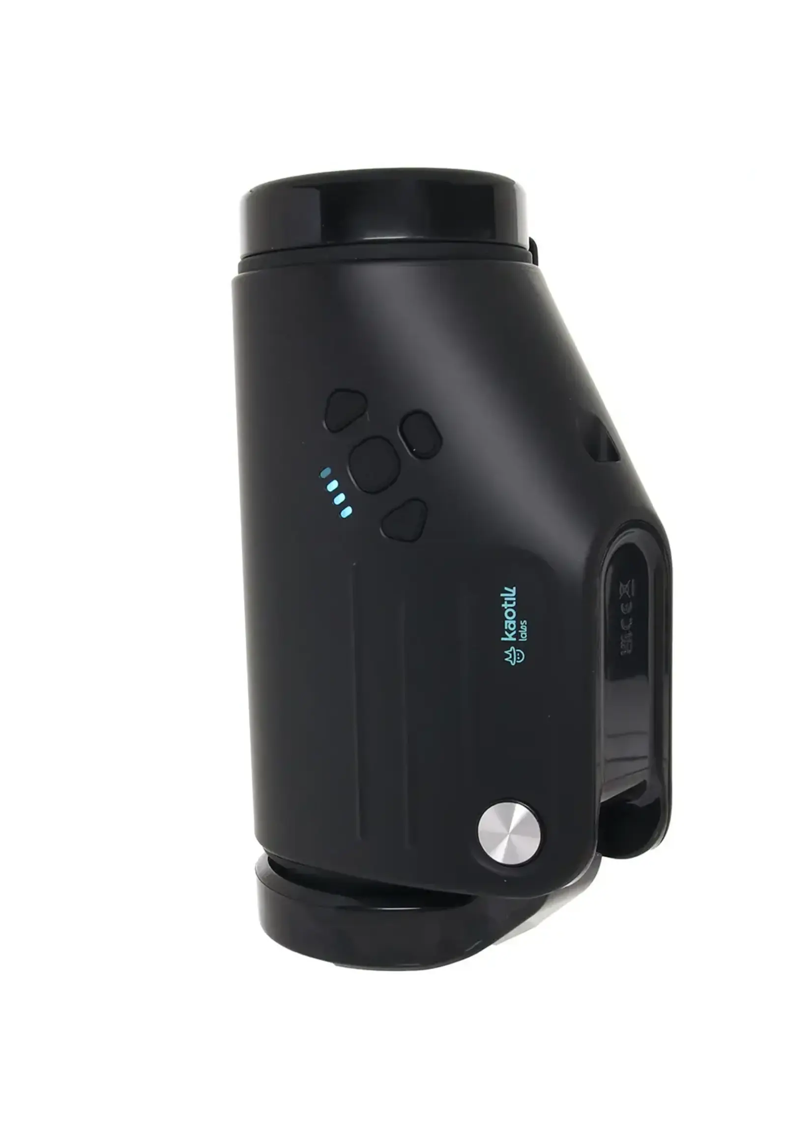 Svakom Kaotik Labs The Shotty App Control Rechargeable Stroker - Black/Blue