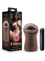Blush Novelties Enlust - Krystal - Vibrating Stroker - Brown
