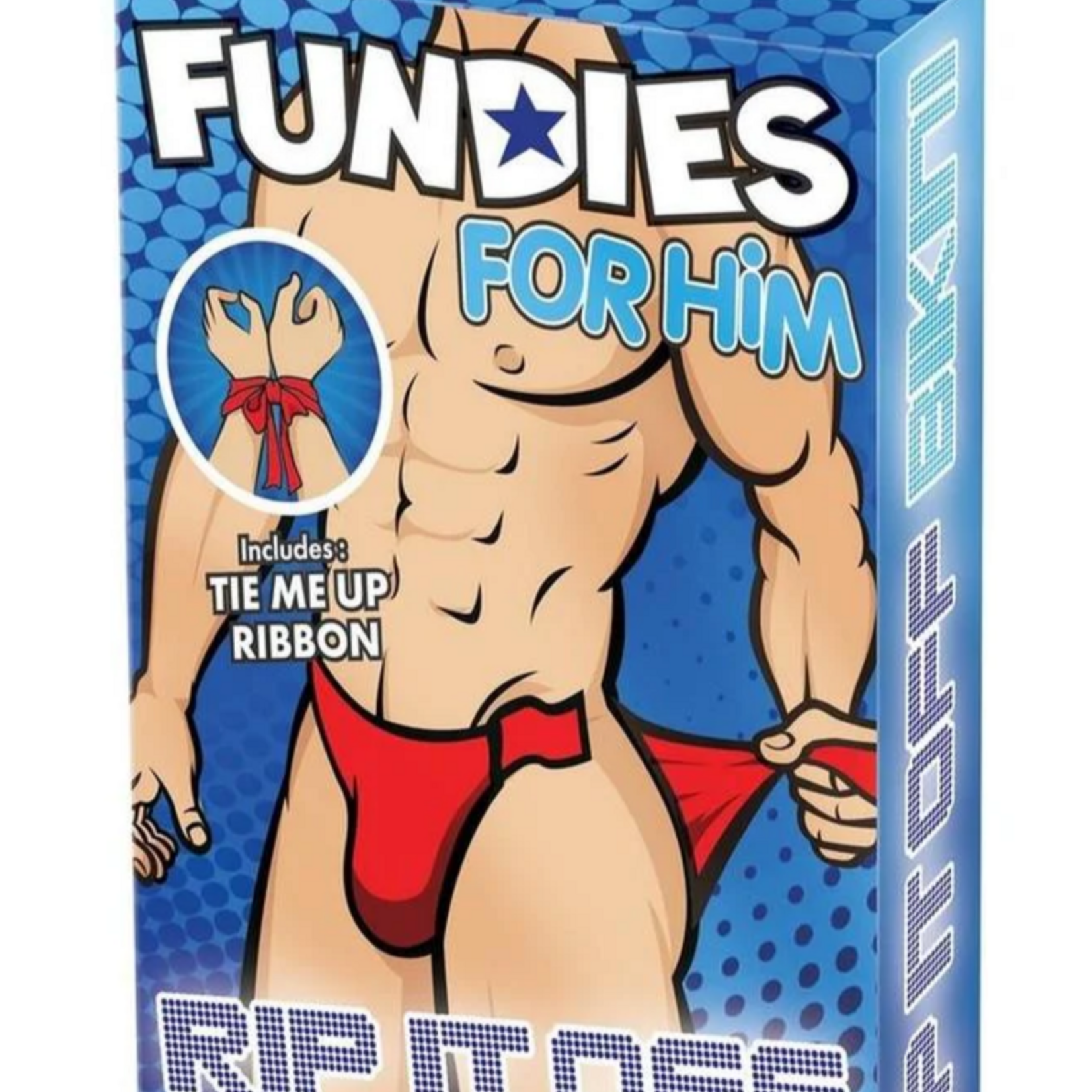 Boyztown Collective Fundies Rip it Off Bikini with Red Satin Ribbon - OS - Red