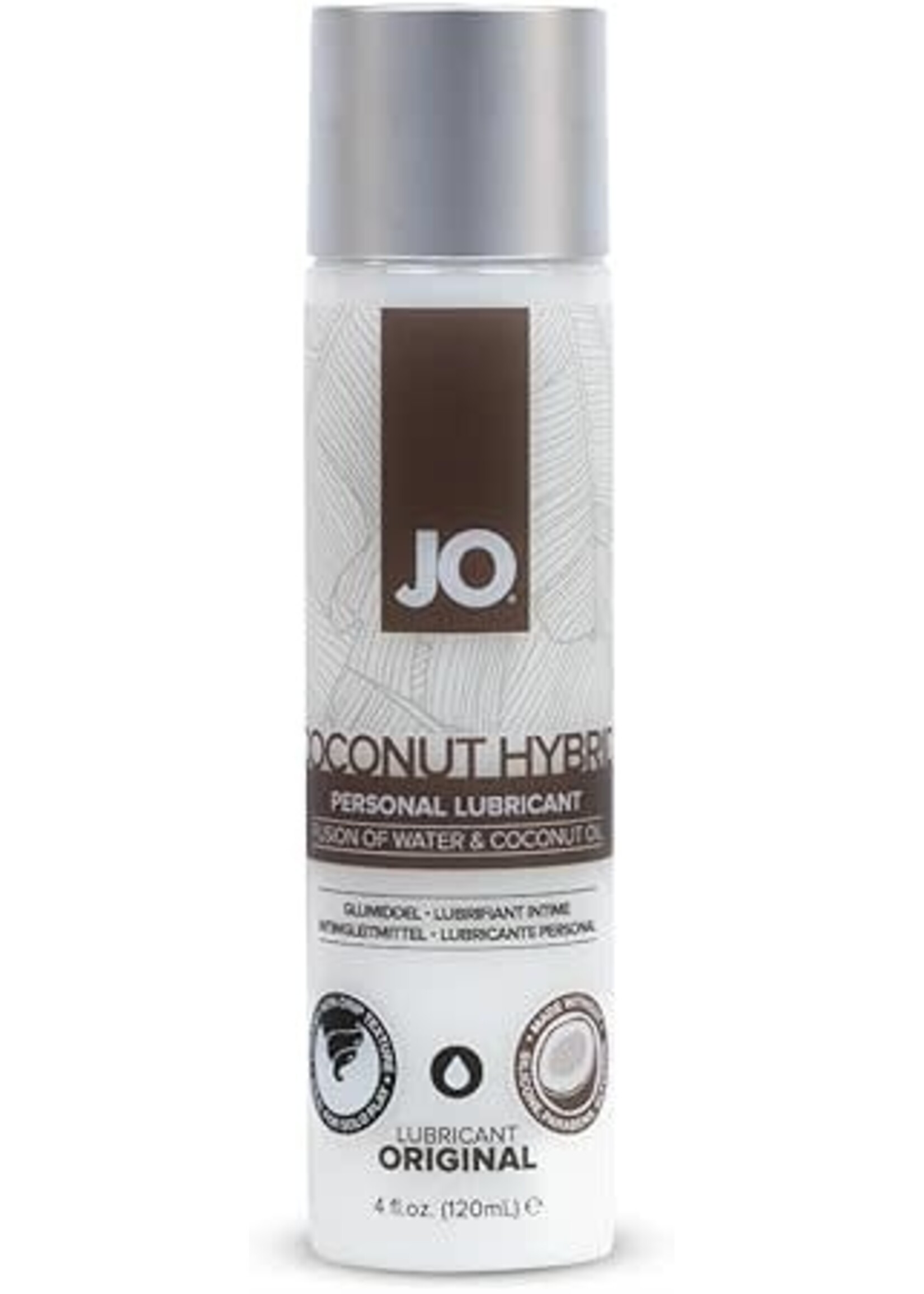System Jo Jo Silicone Free Hybrid Lubricant With Coconut Original 4 oz.