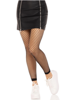 Leg Avenue Industrial Net Footless Tights - 1x/2x - Black