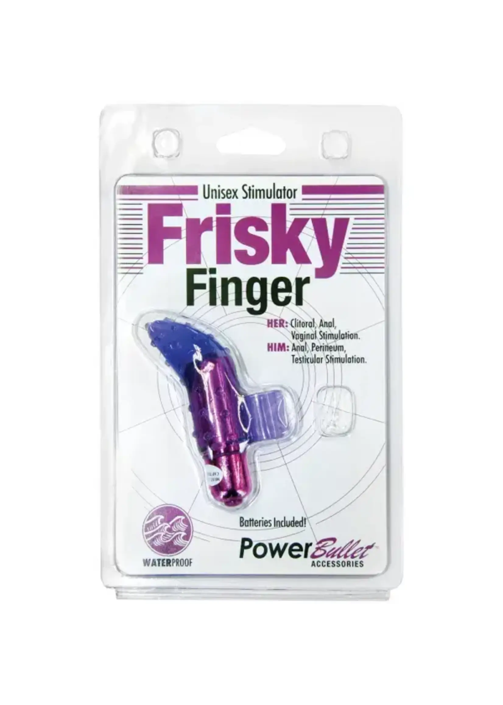BMS Factory PowerBullet Frisky Finger Massager - Purple