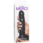Doc Johnson Merci Squirting Cumplay Cock 10" With Removable Vac-U-Lock Suction Cup Ultraskyn Black